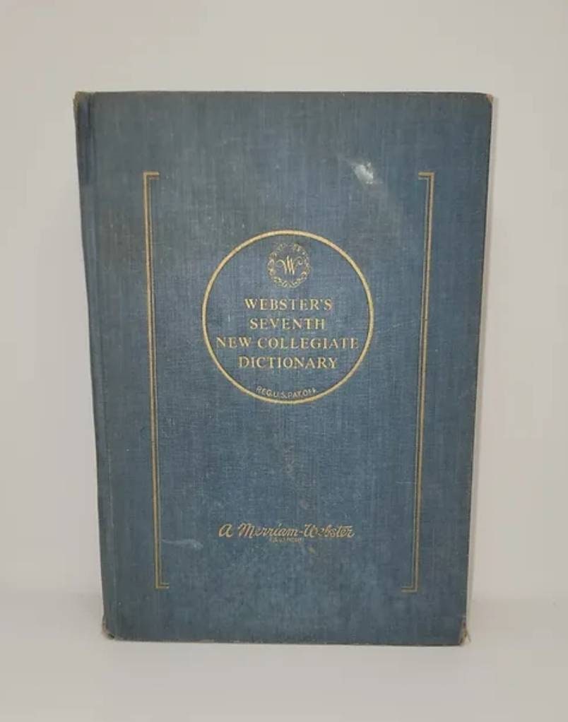 Webster's Seventh New Collegiate Dictionary 1965 - Etsy