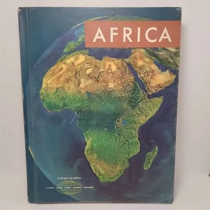 Africa by William D. Allen Vintage Hardcover 1966 Geography Reference Textbooks Student Learning