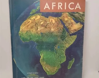 Africa by William D. Allen Vintage Hardcover 1966 Geography Reference Textbooks Student Learning