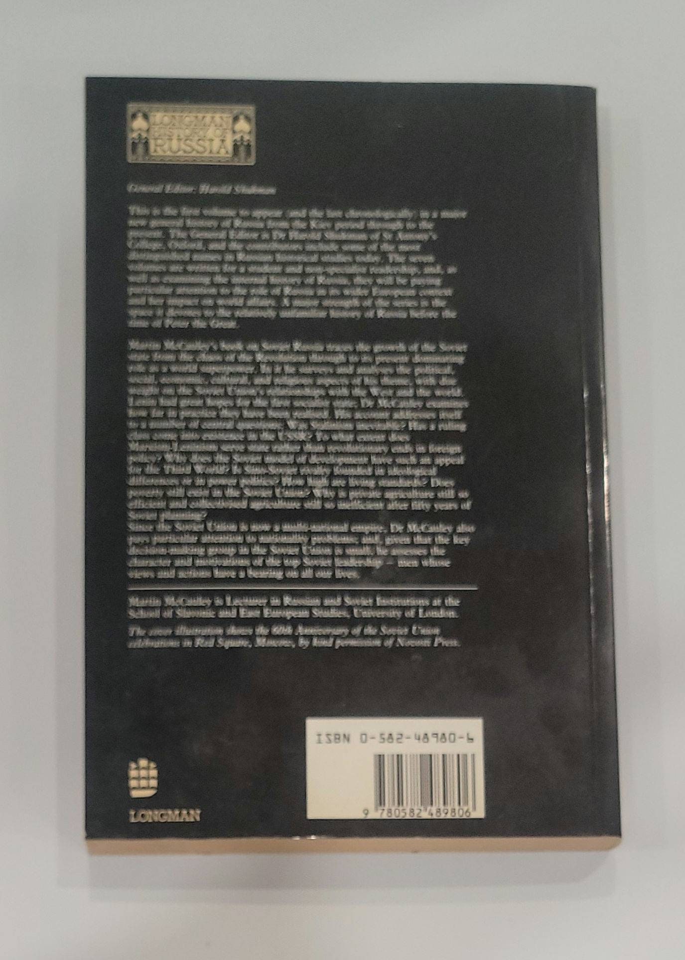 The Soviet Union 1917-1991 - by Martin Mccauley - A Second Edition of ...