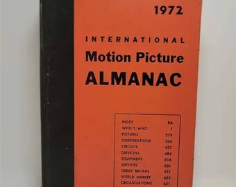 1972 International Motion Picture Almanac Hardcover – January 1, 1972 by Richard Gertner Vintage Harcover First Edition