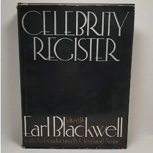Celebrity Register Hardcover – January 1, 1973 by Cleveland (Introduction By) Blackwell, Earl, (Editor) / Amory (Author) Vintage Hollywood