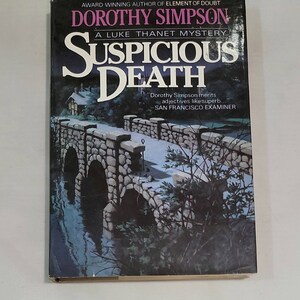 Suspicious Death by Dorothy Simpson - Vintage Hardcover 1988