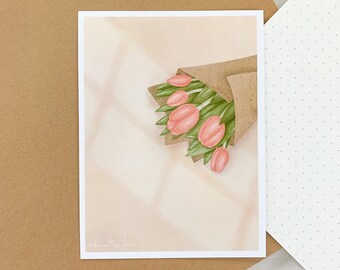 Tulips for you Print || Matte Heavy Cardstock || Small Art Print