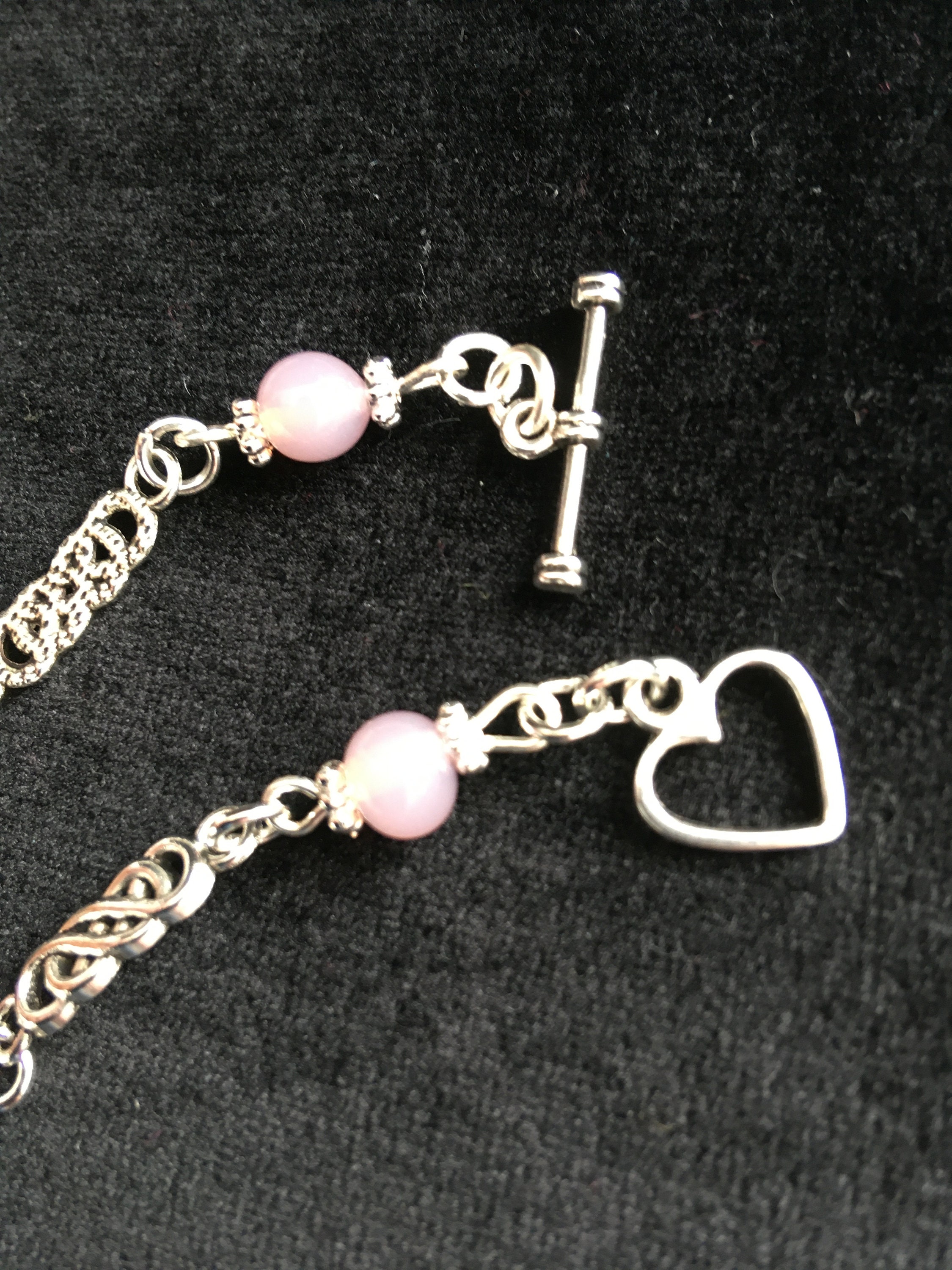 Bead and Charm Connector Bracelet Etsy