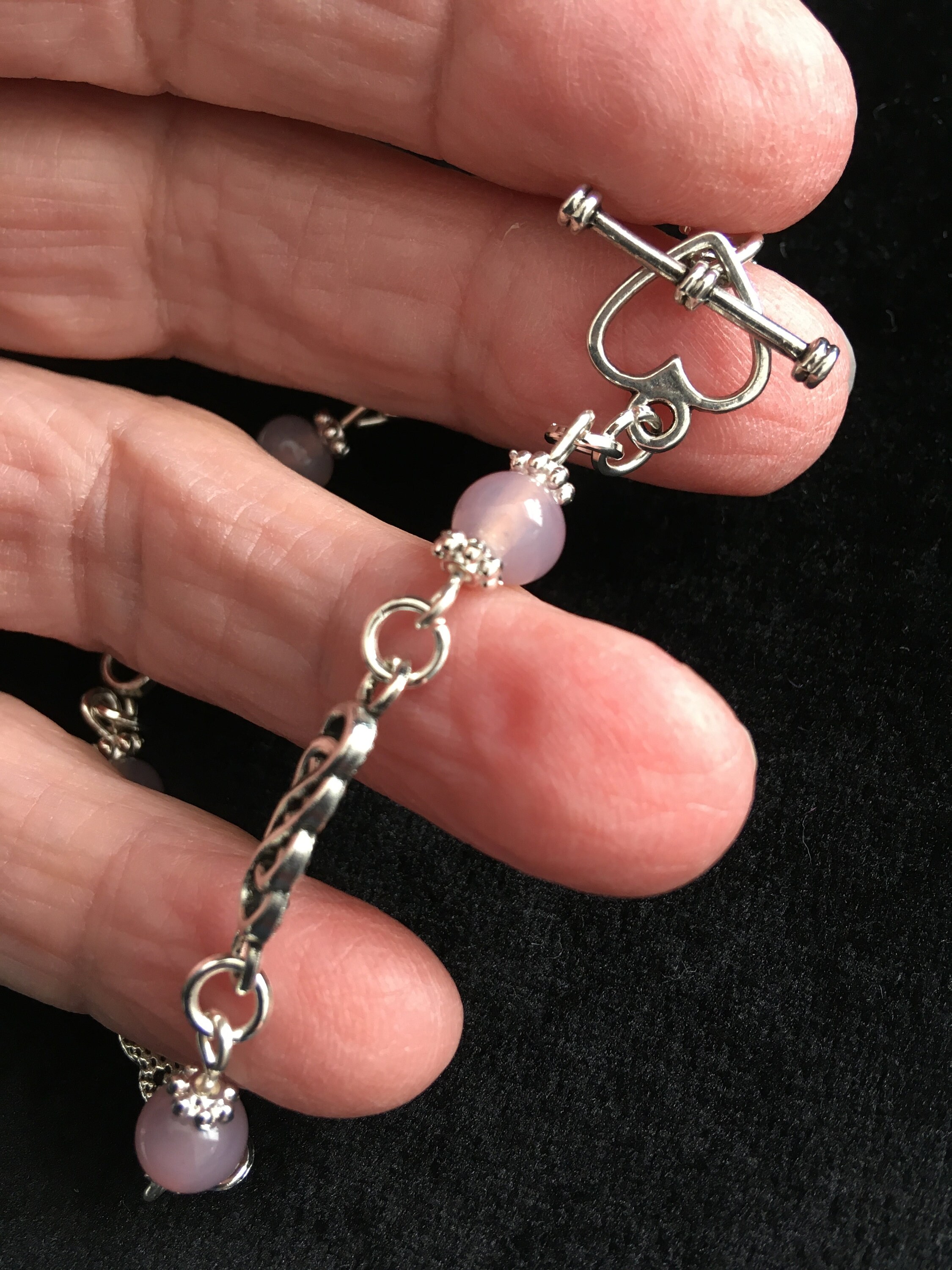 Bead and Charm Connector Bracelet Etsy