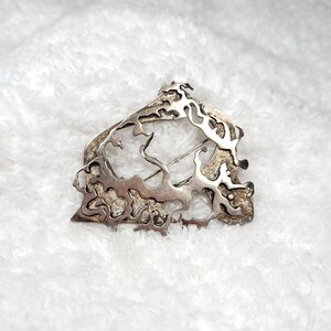 Tree Root Sterling Silver Tie Pin