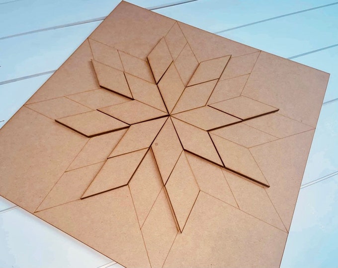 Host a DIY Paint Party 3D Barn Quilt Art Kit DIY Wood Cut Etsy