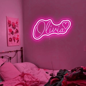 Benutzerdefinierte leuchten Name Leuchtreklame, USB 3D gravieren Neon Kunst, Kinderzimmer Baby Zimmer Dekor, Leuchtreklame Schlafzimmer, Wohnheim Zimmer Zeichen, Weihnachtsgeschenk für Kinder