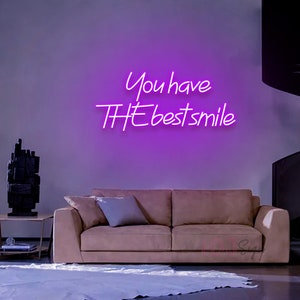 You Have the Best Smile Neon Sign Bedroomhome Bar Wall - Etsy