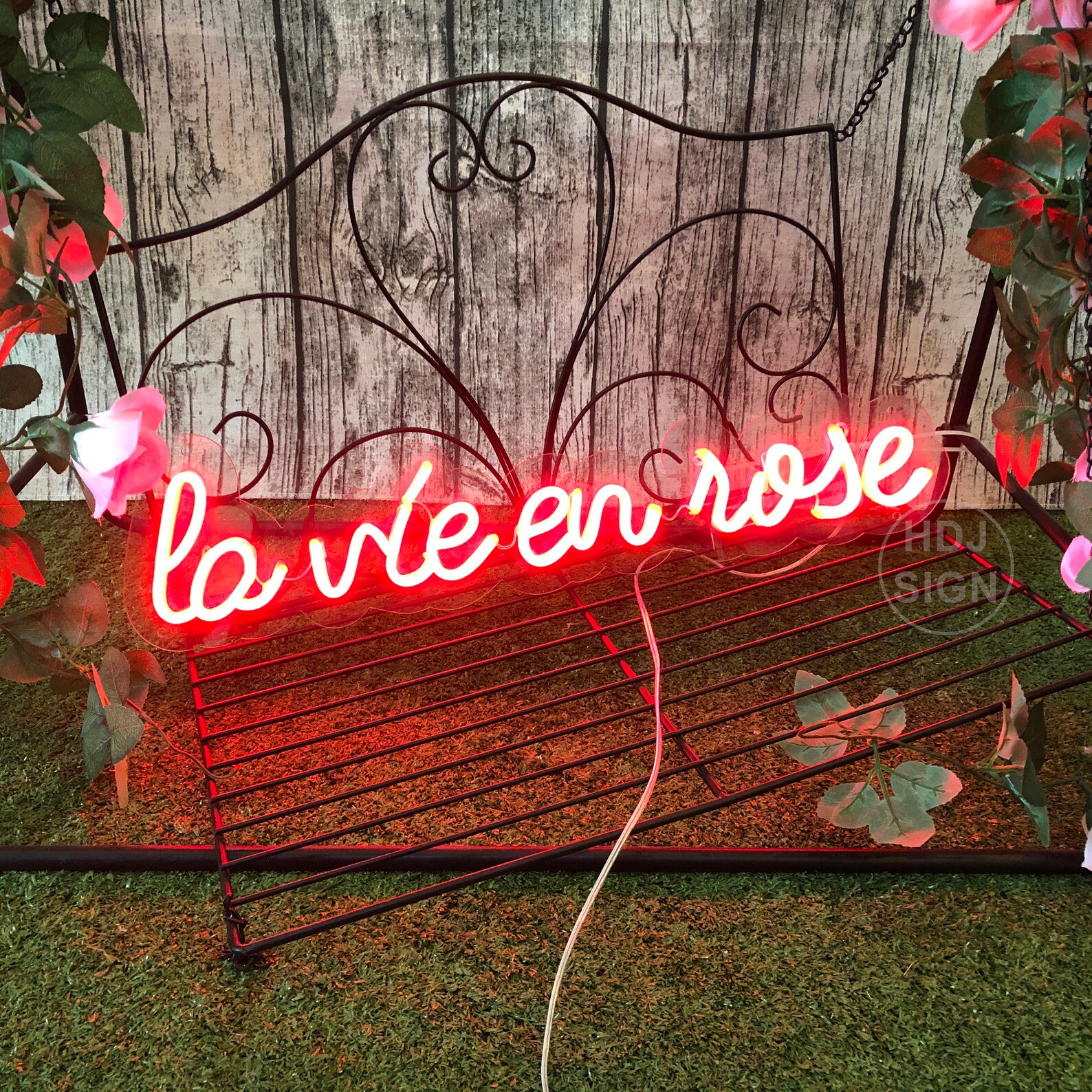 Custom Neon Sign La Vie En Rose LED Neon Art Sign Light Lamp Etsy
