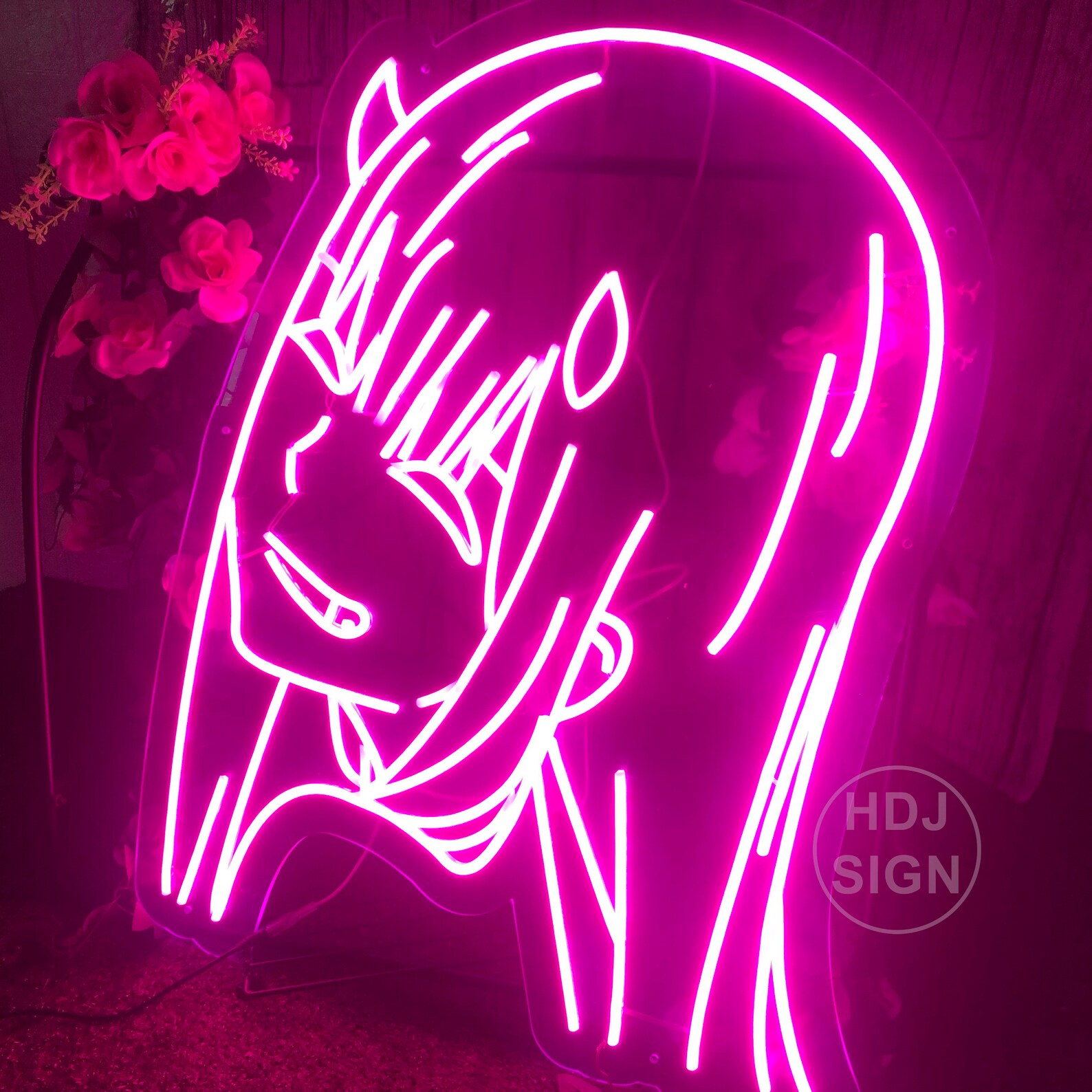Zero Two Neon SignNeon Sign AnimeLED Neon LightsAnime Home | Etsy