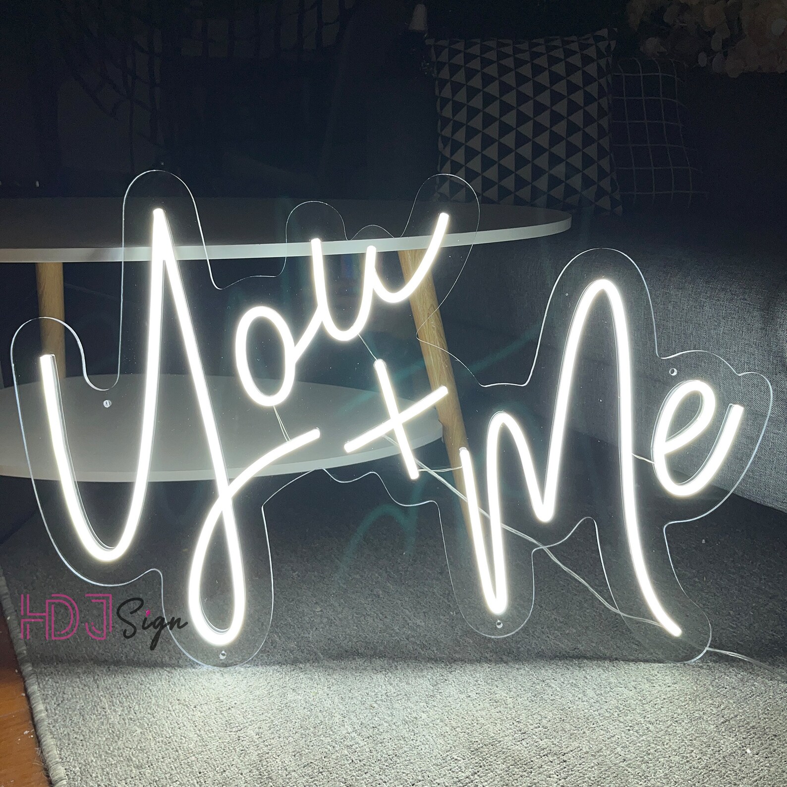 Custom Neon Sign You and Me Red LED Neon Sign Bedroom Light Etsy