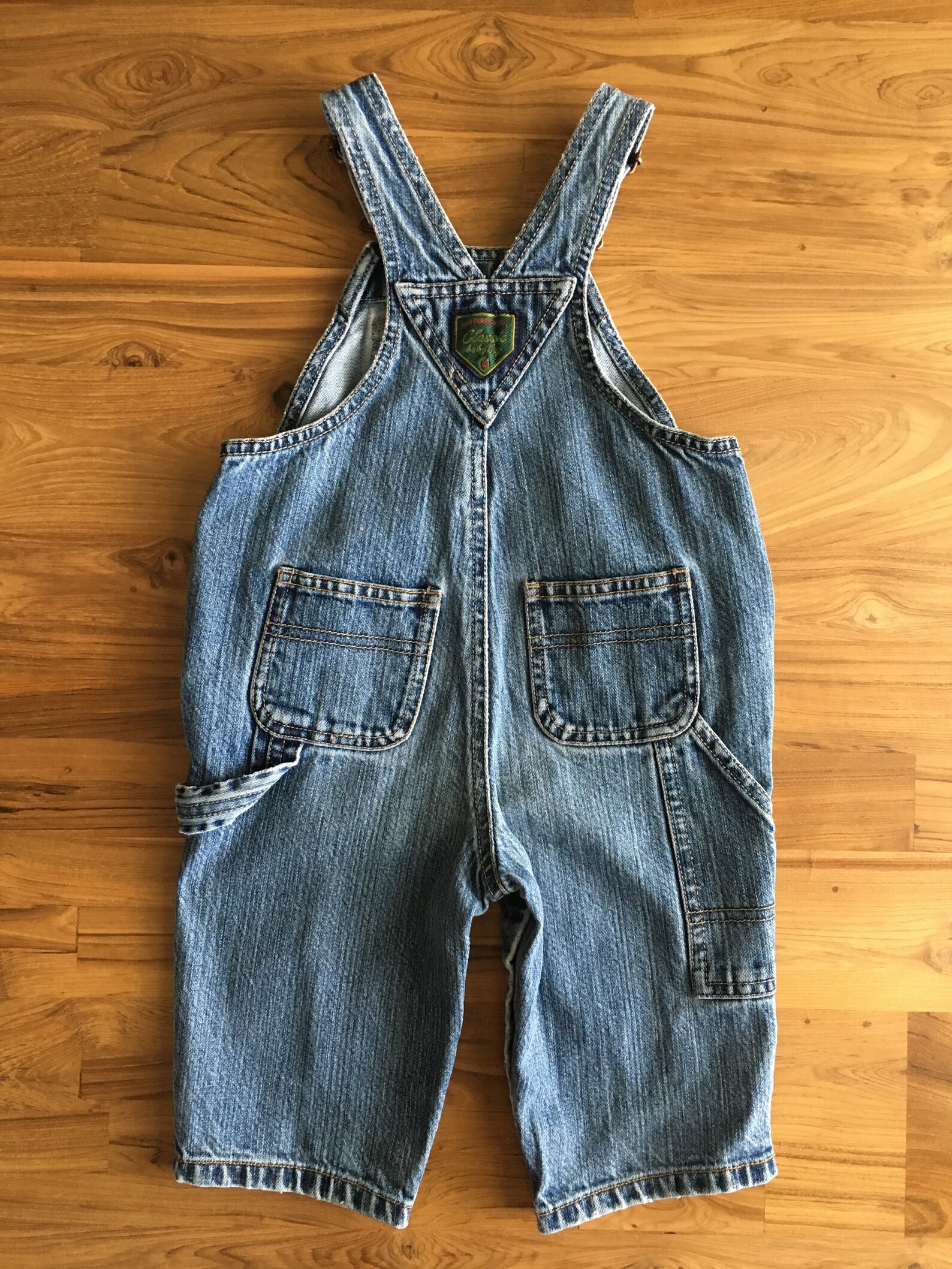 Vintage Kinder 6-12M Lücke Säure waschen Denim Overalls | Etsy