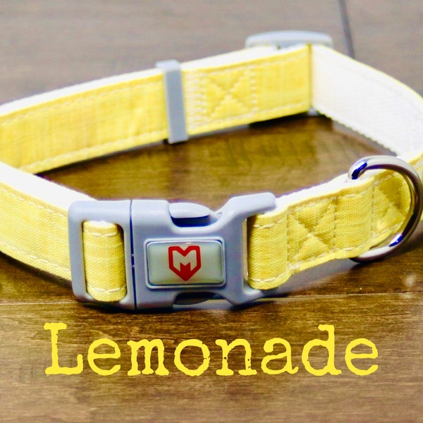 Hemp Dog Collar - Lemonade