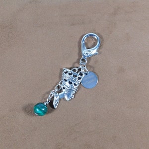Purse Charm, Handbag Charm, Zipper Charm, Queen