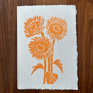 Carte tournesol 5 x 7