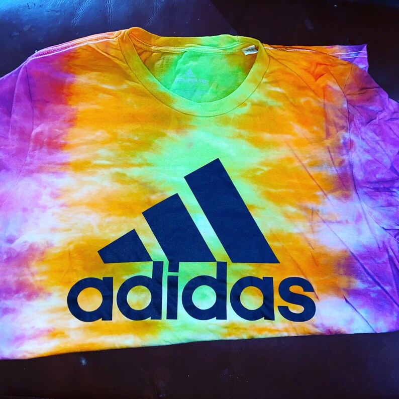 tie dye adidas shirt
