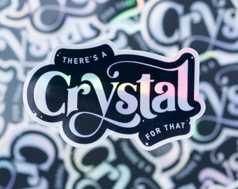 Holographic Crystal Sticker: Waterproof Vinyl Laptop Decal