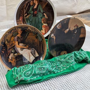 Norman Rockwell Plates.  1977 Norman Rockwell &quot;The Doctor and the Doll&quot; Limited Edition Collector&#39;s Plate.