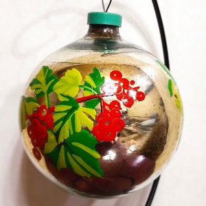 Vintage einzigartige Glas Spielzeug riesige Weihnachtsschmuck Kugel Dekoration