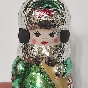Vintage Retro Xmas Ornament Zur Auswahl Puppe Krankenschwester Doktor Dekoration