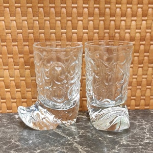 Vintage Retro Glass Shoe Boot Crystal Slipper Figurine Statuette Treasure Toys Decoration