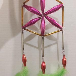 Christmas ornament vintage glass toy figure decoration