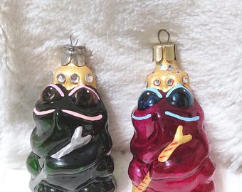 Christmas ornament TO CHOOSE FROM vintage glass toy Frog Toad decoration