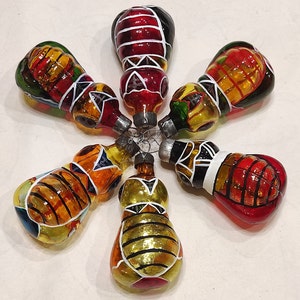 Christmas ornaments vintage glass Bee Bug set of 6 pcs decoration