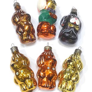 Vintage glass Christmas ornaments toy TO CHOOSE FROM Dog Puppy decoration