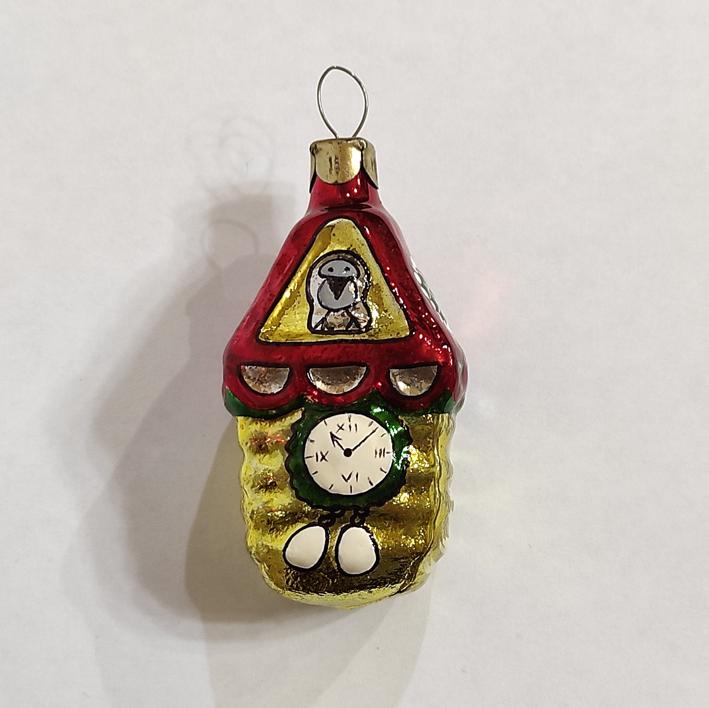 Vintage Antique Cuckooclock House Mercury Glass Christmas Etsy UK