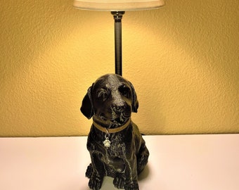 Clarence - Labrador Retriever Lamp (Black)