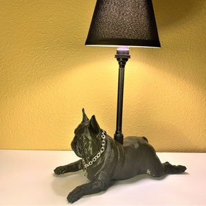 Dozer - French Bulldog Lamp (Black), Dog Lamp