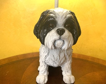 Gadget - Shih Tzu Lamp (Painted)