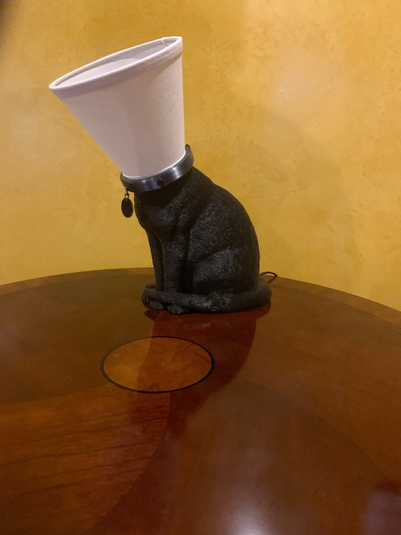 Socks Black Cat Lamp image 1