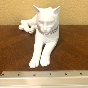Nala White Cat Business Card / Pencil Holder image 6