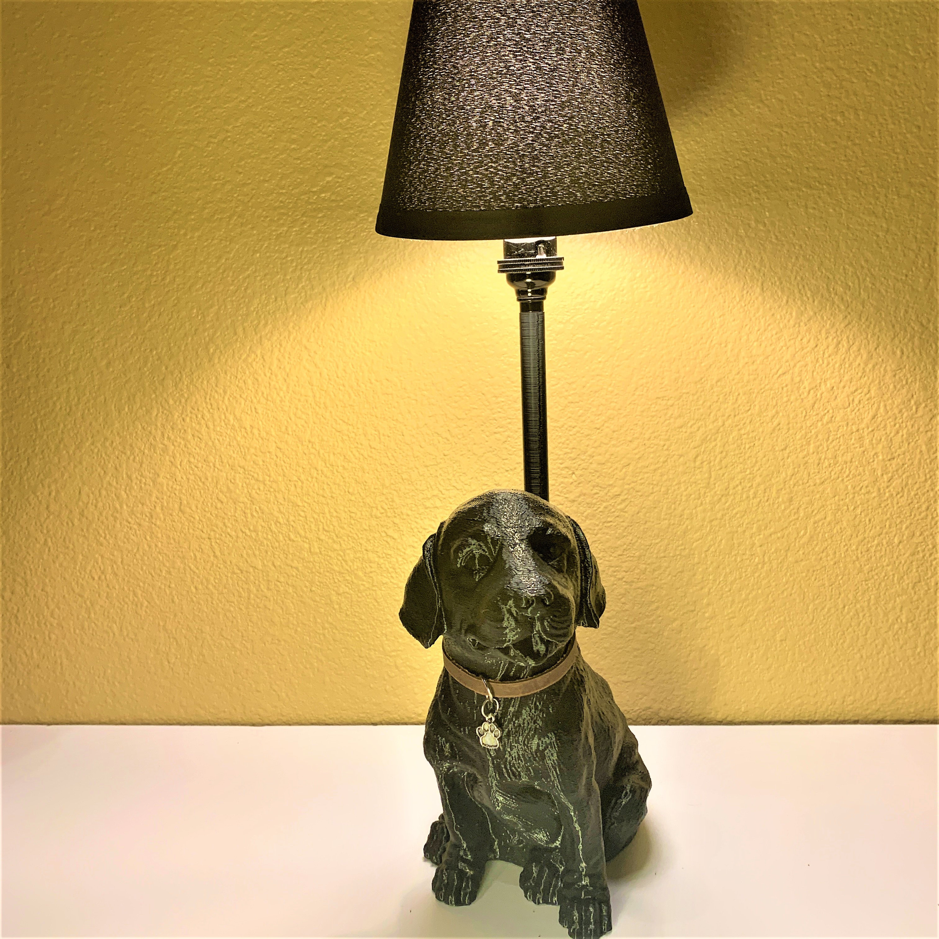 Clarence Labrador Retriever Lamp black Etsy