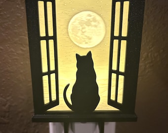 Cat Gazing Night Light - LED