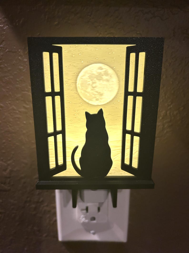 CardinalBleu Cat Gazing Night Light - Thumbnail 2