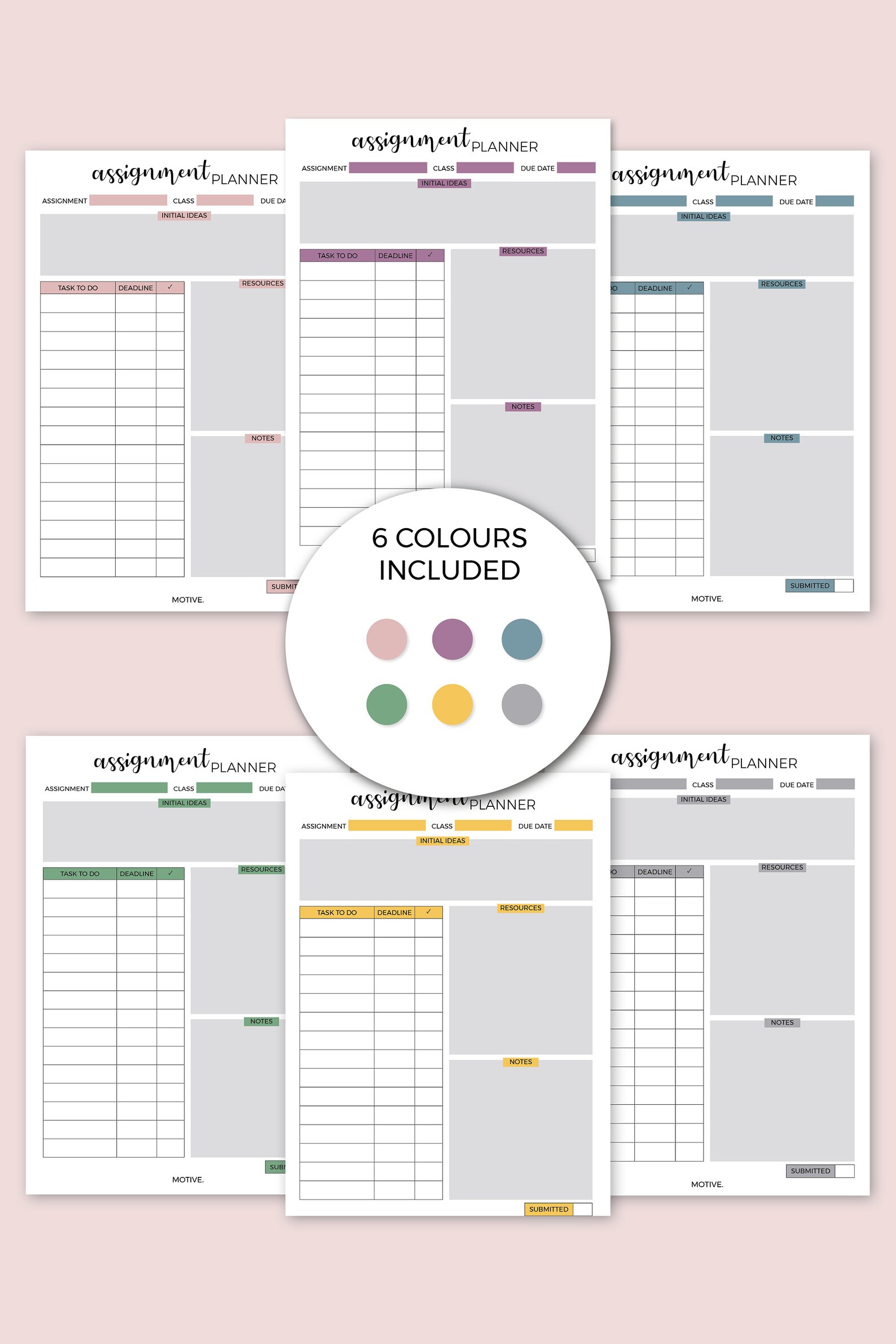 Homework planner amazon image