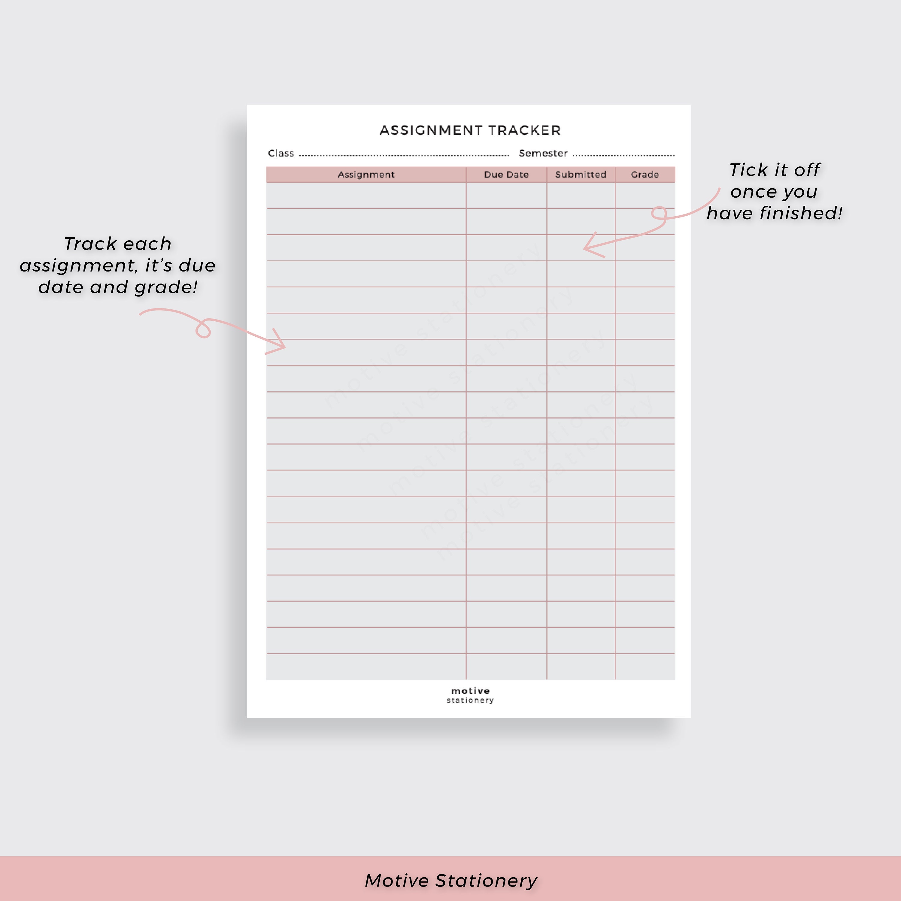 Student Study Planner A4 PDF Instant Digital Download | Etsy UK