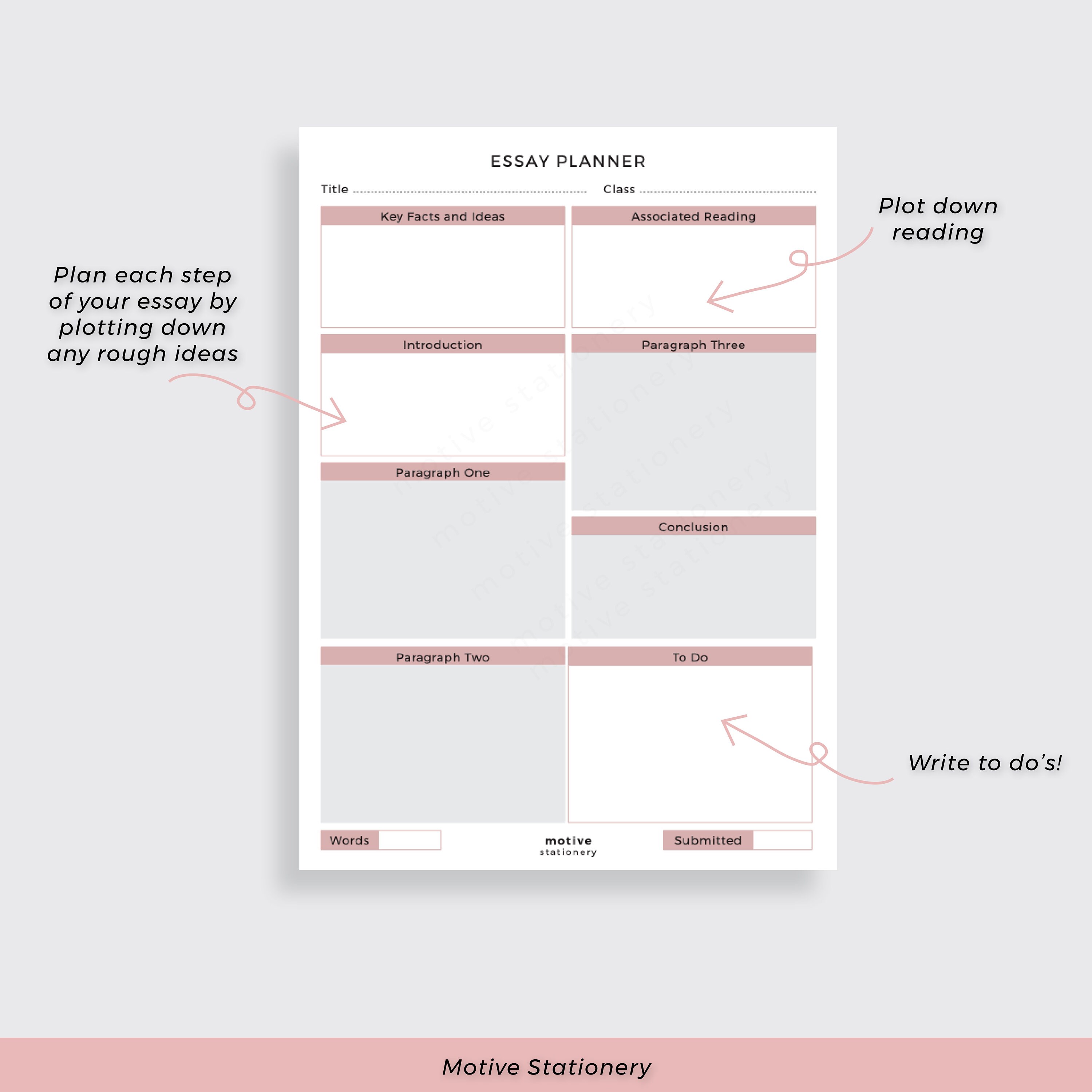 Student Study Planner A4 PDF Instant Digital Download | Etsy UK