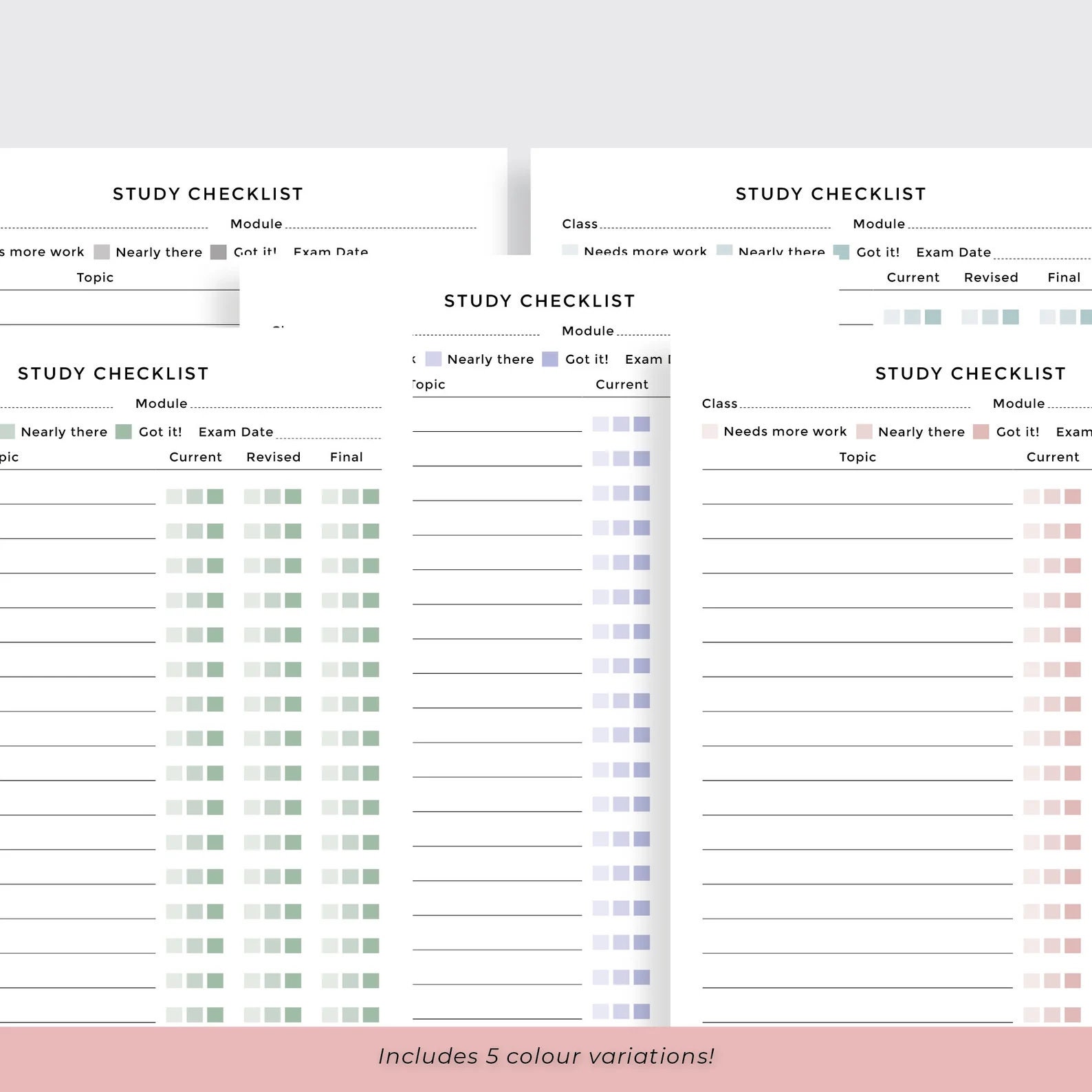Student Revision Checklist and Note Taking Cornell Template A4 PDF ...