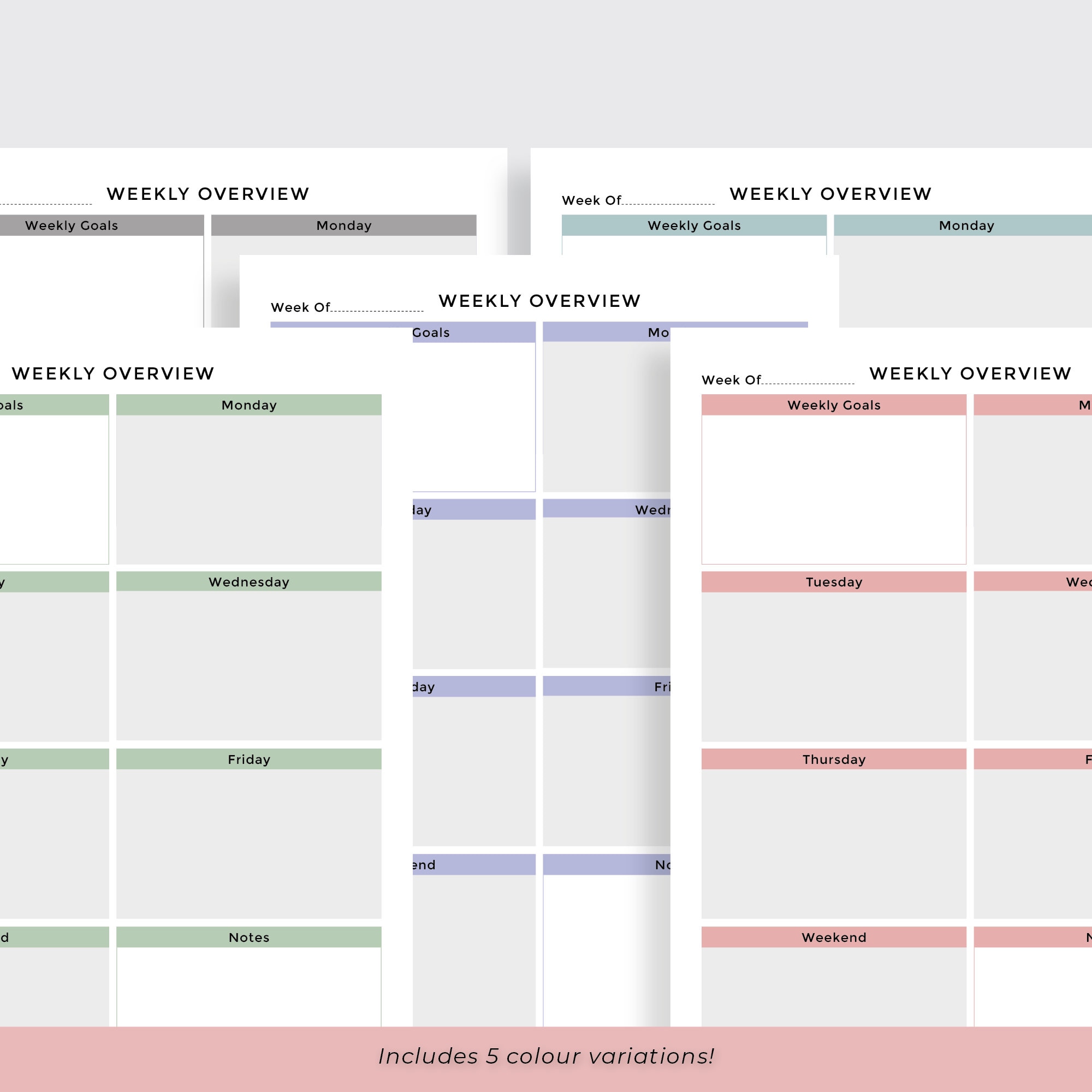 Study Student Planner - A4 PDF Printable Instant Digital Download ...
