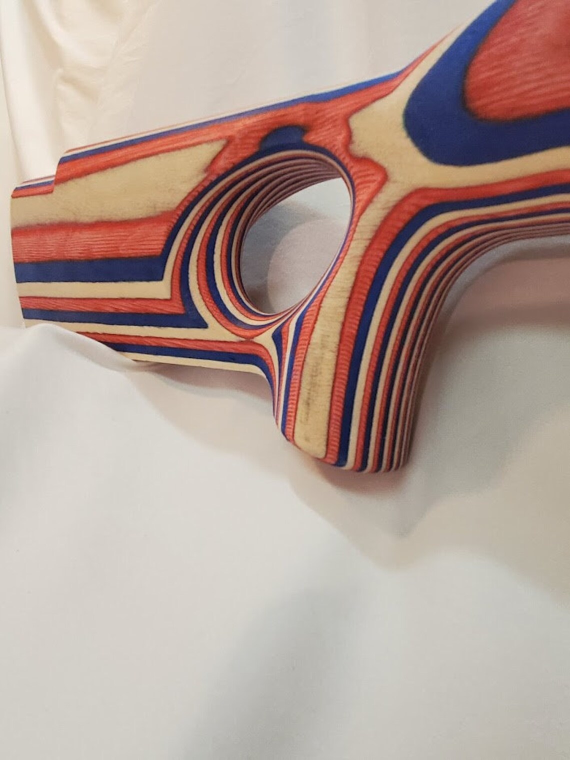 Thumbhole Laminate Rifle Stock Blank Red White and Blue Etsy