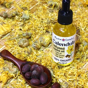 Organic Calendula Oil Infused in Jojoba: Lightweight Skin & Hair Care