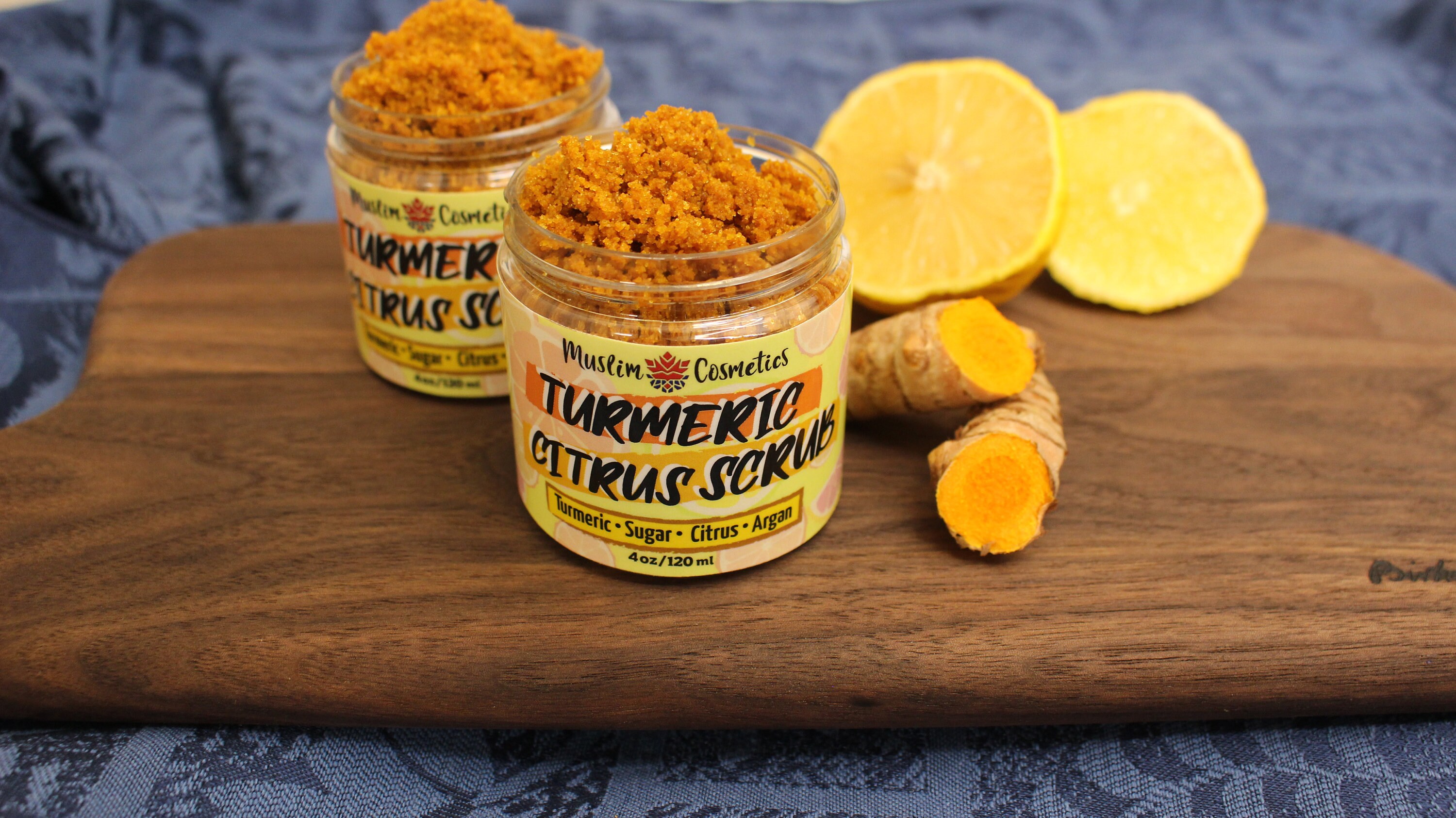 Turmeric Sugar Scrub / Organic Citrus scrub / for Brightening Etsy