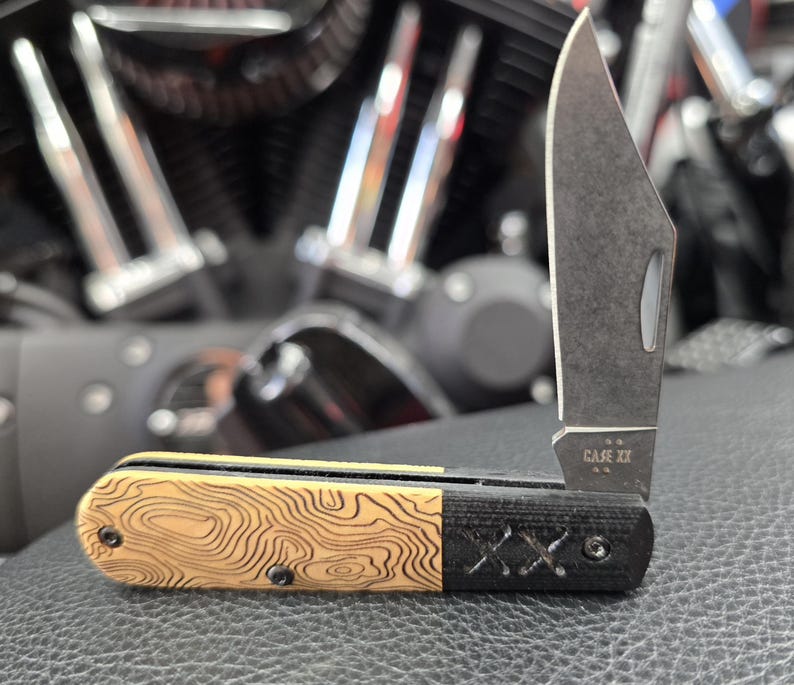 Case XX Knife with Topo Engraving image 1