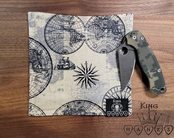 Microfiber EDC Hank Themed World Traveler by King Hanks EDC